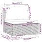 vidaXL Set sofás de jardín 5 piezas y cojines ratán sintético marrón vidaXL Set sofás de jardín 5 piezas y cojines ratán sintético marrón