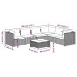vidaXL Set de sofás de jardín 7 piezas y cojines ratán sintético gris vidaXL Set de sofás de jardín 7 piezas y cojines ratán sintético gris