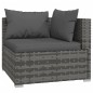 vidaXL Set de muebles de jardín 7 pzas y cojines ratán sintético gris vidaXL Set de muebles de jardín 7 pzas y cojines ratán sintético gris