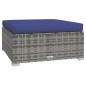 vidaXL Set de sofás de jardín 7 piezas y cojines ratán sintético gris vidaXL Set de sofás de jardín 7 piezas y cojines ratán sintético gris