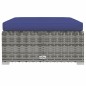 vidaXL Set de sofás de jardín 7 piezas y cojines ratán sintético gris vidaXL Set de sofás de jardín 7 piezas y cojines ratán sintético gris