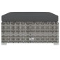 vidaXL Set de muebles de jardín 6 pzas y cojines ratán sintético gris vidaXL Set de muebles de jardín 6 pzas y cojines ratán sintético gris