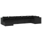 vidaXL Set de muebles de jardín 7 pzas y cojines ratán sintético negro vidaXL Set de muebles de jardín 7 pzas y cojines ratán sintético negro