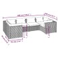 vidaXL Set muebles de jardín 6 piezas y cojines ratán sintético marrón vidaXL Set muebles de jardín 6 piezas y cojines ratán sintético marrón