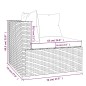 vidaXL Set muebles de jardín 11 pzas y cojines ratán sintético marrón vidaXL Set muebles de jardín 11 pzas y cojines ratán sintético marrón