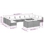 vidaXL Set muebles de jardín 12 pzas y cojines ratán sintético marrón vidaXL Set muebles de jardín 12 pzas y cojines ratán sintético marrón