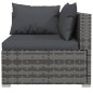 vidaXL Set de muebles de jardín 8 pzas y cojines ratán sintético gris vidaXL Set de muebles de jardín 8 pzas y cojines ratán sintético gris