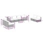 vidaXL Set de muebles de jardín 8 pzas y cojines ratán sintético gris vidaXL Set de muebles de jardín 8 pzas y cojines ratán sintético gris