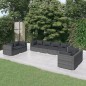 vidaXL Set de muebles de jardín 8 pzas y cojines ratán sintético gris vidaXL Set de muebles de jardín 8 pzas y cojines ratán sintético gris