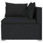 vidaXL Set de muebles de jardín 7 pzas y cojines ratán sintético negro vidaXL Set de muebles de jardín 7 pzas y cojines ratán sintético negro