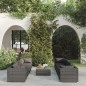 vidaXL Set de muebles de jardín 9 pzas y cojines ratán sintético gris vidaXL Set de muebles de jardín 9 pzas y cojines ratán sintético gris