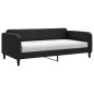 vidaXL Sofá cama con colchón tela negro 100x200 cm vidaXL Sofá cama con colchón tela negro 100x200 cm