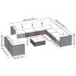 vidaXL Set muebles de jardín 10 pzas y cojines ratán sintético marrón vidaXL Set muebles de jardín 10 pzas y cojines ratán sintético marrón