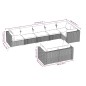vidaXL Set sofás de jardín 8 piezas y cojines ratán sintético marrón vidaXL Set sofás de jardín 8 piezas y cojines ratán sintético marrón