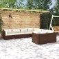 vidaXL Set muebles de jardín 8 pzas y cojines ratán sintético marrón vidaXL Set muebles de jardín 8 pzas y cojines ratán sintético marrón
