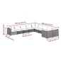 vidaXL Set muebles de jardín 10 pzas y cojines ratán sintético marrón vidaXL Set muebles de jardín 10 pzas y cojines ratán sintético marrón
