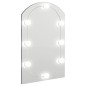 vidaXL Espejo con luces LED vidrio arco 60x40 cm vidaXL Espejo con luces LED vidrio arco 60x40 cm