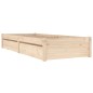 vidaXL Estructura de cama con cajones 90x200 cm