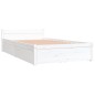 vidaXL Estructura de cama con cajones blanco 100x200 cm vidaXL Estructura de cama con cajones blanco 100x200 cm