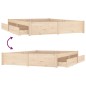 vidaXL Estructura de cama con cajones 140x200 cm