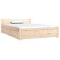 vidaXL Estructura de cama con cajones doble pequeña 120x190 cm vidaXL Estructura de cama con cajones doble pequeña 120x190 cm