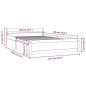 vidaXL Estructura de cama con cajones doble pequeña 120x190 cm vidaXL Estructura de cama con cajones doble pequeña 120x190 cm