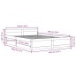 vidaXL Estructura de cama con cajones negro 140x190 cm