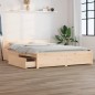 vidaXL Estructura de cama con cajones king size 150x200 cm vidaXL Estructura de cama con cajones king size 150x200 cm