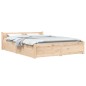 vidaXL Estructura de cama con cajones king size 150x200 cm vidaXL Estructura de cama con cajones king size 150x200 cm