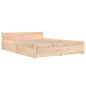 vidaXL Estructura de cama con cajones king size 150x200 cm vidaXL Estructura de cama con cajones king size 150x200 cm