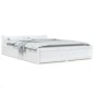 vidaXL Estructura de cama con cajones blanco 160x200 cm vidaXL Estructura de cama con cajones blanco 160x200 cm