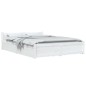 vidaXL Estructura de cama con cajones blanco 160x200 cm vidaXL Estructura de cama con cajones blanco 160x200 cm