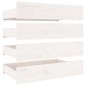 vidaXL Estructura de cama con cajones blanco 160x200 cm vidaXL Estructura de cama con cajones blanco 160x200 cm