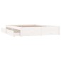 vidaXL Estructura de cama con cajones blanco 160x200 cm vidaXL Estructura de cama con cajones blanco 160x200 cm