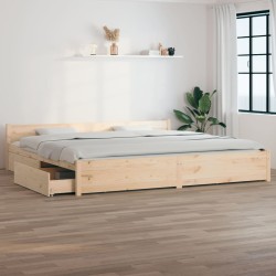 vidaXL Estructura de cama con cajones 200x200 cm