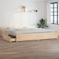 vidaXL Estructura de cama con cajones 200x200 cm vidaXL Estructura de cama con cajones 200x200 cm