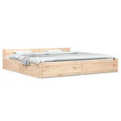 vidaXL Estructura de cama con cajones 200x200 cm