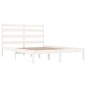 vidaXL Estructura de cama madera maciza de pino blanco 200x200 cm vidaXL Estructura de cama madera maciza de pino blanco 200x200 cm