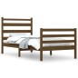 vidaXL Estructura cama madera maciza de pino marrón miel 100x200 cm vidaXL Estructura cama madera maciza de pino marrón miel 100x200 cm