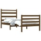 vidaXL Estructura cama madera maciza de pino marrón miel 100x200 cm vidaXL Estructura cama madera maciza de pino marrón miel 100x200 cm