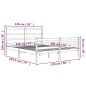 vidaXL Estructura de cama madera maciza de pino 120x190 cm vidaXL Estructura de cama madera maciza de pino 120x190 cm