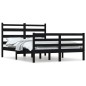 vidaXL Estructura de cama madera maciza de pino negro 120x200 cm vidaXL Estructura de cama madera maciza de pino negro 120x200 cm