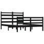 vidaXL Estructura de cama madera maciza de pino negro 120x200 cm vidaXL Estructura de cama madera maciza de pino negro 120x200 cm