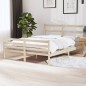 vidaXL Estructura de cama madera maciza de pino 135x190 cm vidaXL Estructura de cama madera maciza de pino 135x190 cm