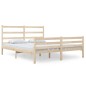vidaXL Estructura de cama madera maciza de pino 135x190 cm vidaXL Estructura de cama madera maciza de pino 135x190 cm