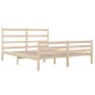 vidaXL Estructura de cama madera maciza de pino 135x190 cm vidaXL Estructura de cama madera maciza de pino 135x190 cm