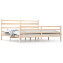 vidaXL Estructura de cama de madera maciza de pino 200x200 cm