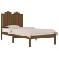 vidaXL Estructura de cama madera maciza pino marrón miel 100x200 cm vidaXL Estructura de cama madera maciza pino marrón miel 100x200 cm