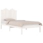 vidaXL Estructura de cama individual madera maciza blanco 90x190 cm vidaXL Estructura de cama individual madera maciza blanco 90x190 cm