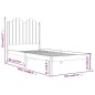 vidaXL Estructura de cama madera maciza de pino gris 90x200 cm vidaXL Estructura de cama madera maciza de pino gris 90x200 cm